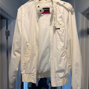 Members Only Classic White Bomber Jacket